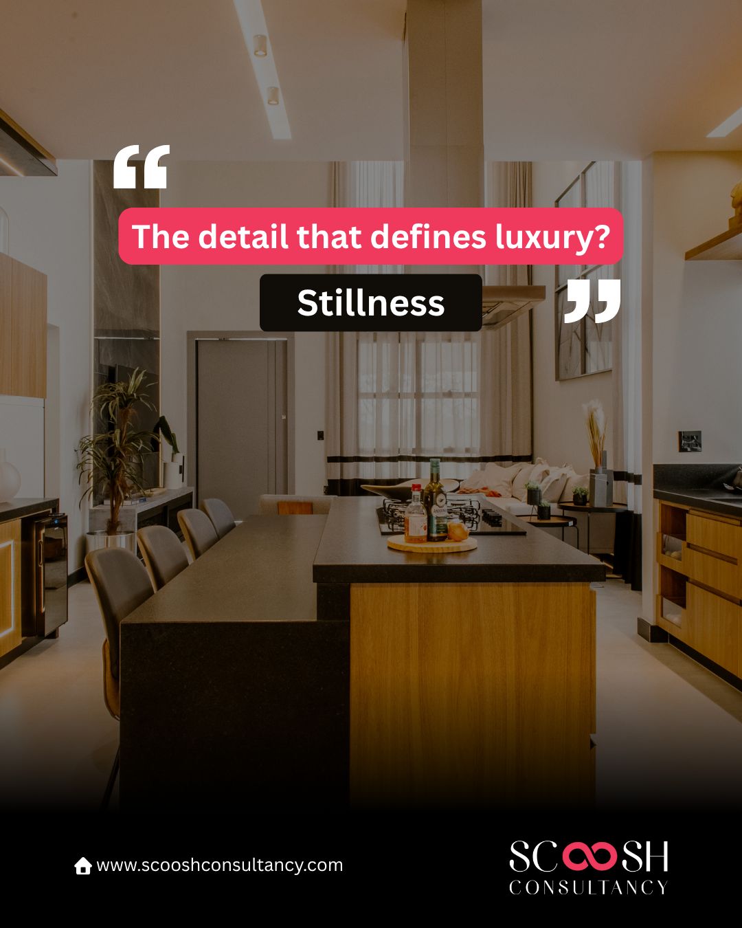 Luxury isn’t always loud — sometimes, it’s the quiet that speaks the most.
In every refined space, stillness becomes the highest expression of comfort, elegance, and mindful living.
At Scoosh Consultancy, we help you find homes where silence feels like a privilege and serenity becomes your everyday luxury.
#ScooshConsultancy #LuxuryRealEstate #NCRRealEstate #NoidaLuxuryHomes #DelhiNCRProperty #HighEndInteriors #LuxuryLivingSpaces #ModernLuxuryHomes #RealEstateInvesting #PremiumProperties #NoidaRealEstate #InteriorLuxuryDesign #LuxuryLifestyleIndia #CalmLiving #HomeAesthetics