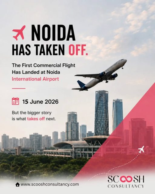 ✈️ **Noida Has Taken Off. And This Is Just the Beginning.**
The first commercial flight has officially landed at Noida International Airport, Jewar, marking a historic milestone for the region and opening a new chapter in NCR's growth story.
With direct connectivity expanding across India—from Lucknow, Jaipur, Chandigarh, Amritsar, Ahmedabad, Mumbai, Pune, Bengaluru, Hyderabad, Chennai, Kolkata, and many more destinations ahead—Noida is now firmly connected to the nation's aviation network.
But the real story isn't the flight that landed.
It's what takes off next.
📈 Investment Opportunities
💼 Employment Generation
🏨 Hospitality Growth
🚚 Logistics Expansion
🏢 Commercial Development
🛣️ Infrastructure Advancement
An airport is more than a transportation hub—it is a catalyst for urban transformation, economic growth, and long-term value creation.
At Scoosh Consultancy, we believe smart investors don't just watch milestones; they watch what follows them.
**The future of NCR is taking flight. Are you ready to be part of it?**
#NoidaInternationalAirport #JewarAirport #NoidaGrowth #NCRDevelopment #scooshconsultancy SmartInvesting CommercialRealEstate PropertyInvestment EconomicGrowth FutureOfNCR UrbanDevelopment NoidaRealEstate InvestmentOpportunities