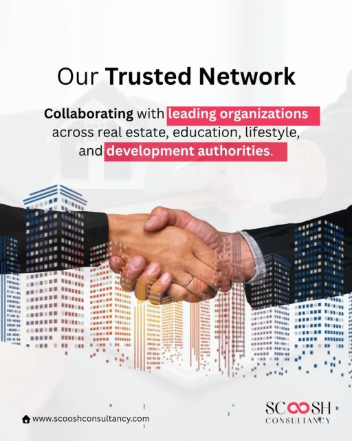 Behind every successful real estate decision is a network you can trust.

At Scoosh Consultancy, we collaborate with some of the most respected real estate developers, development authorities, educational institutions, and lifestyle brands across Noida, Greater Noida, and the Yamuna Expressway region. This trusted ecosystem helps us deliver reliable guidance, verified opportunities, and long-term value for every client.

Whether you're looking for a luxury home, an investment property, industrial space, or institutional real estate, our partnerships strengthen every recommendation we make.

Because great investments begin with trusted relationships. 🤝

#TrustedPartners #RealEstateConsultant #NoidaRealEstate #GreaterNoida #ScooshConsultancy