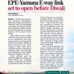 EPE-YAMUNA E-WAY LINK SET TO OPEN BEFORE DIWALI