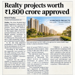 REALTY PROJECTS WORTH Rs.1,800 CRORE APPROVED