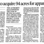 Yeida to acquire 94 acres for apparel park