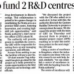 Noida to fund 2 R&D centres at GBU