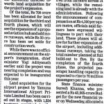 RUPEES 750 CR SET ASIDE FOR NOIDA AIRPORT, 90% TO BUY LAND
