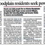HINDON FLOODPLAIN RESIDENTS SEEK POWER SUPPLY