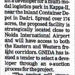 GREATER NOIDA LOOKS FOR CO TO BUILD LOGISTICS PARK IN DADRI