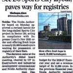 NOIDA BOARD OKS REVISED SEC-150 SPORTS CITY LAYOUT PAVES WAY FOR REGISTRIES