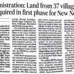 ADMINISTRATION LAND FROM 37 VILLAGES TO BE ACQUIRED IN FIRST PHASE FORNEW NOIDA