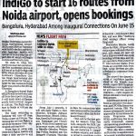 INDIGO TO START 16 ROUTES FROM NOIDA AIRPORT,OPENS BOOKING