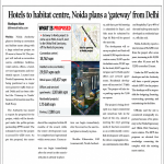HOTELS TO HABITAT CENTRE,NOIDA PLANS A 'GATEWAY' FROM DELHI HOTELS TO HABITAT CENTRE,NOIDA PLANS A 'GATEWAY' FROM DELHI